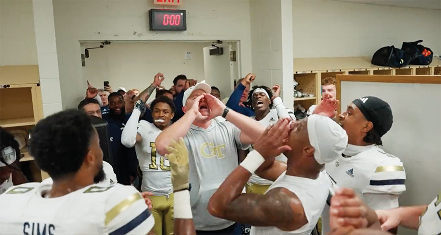 Brent Key Singing the Fight Song